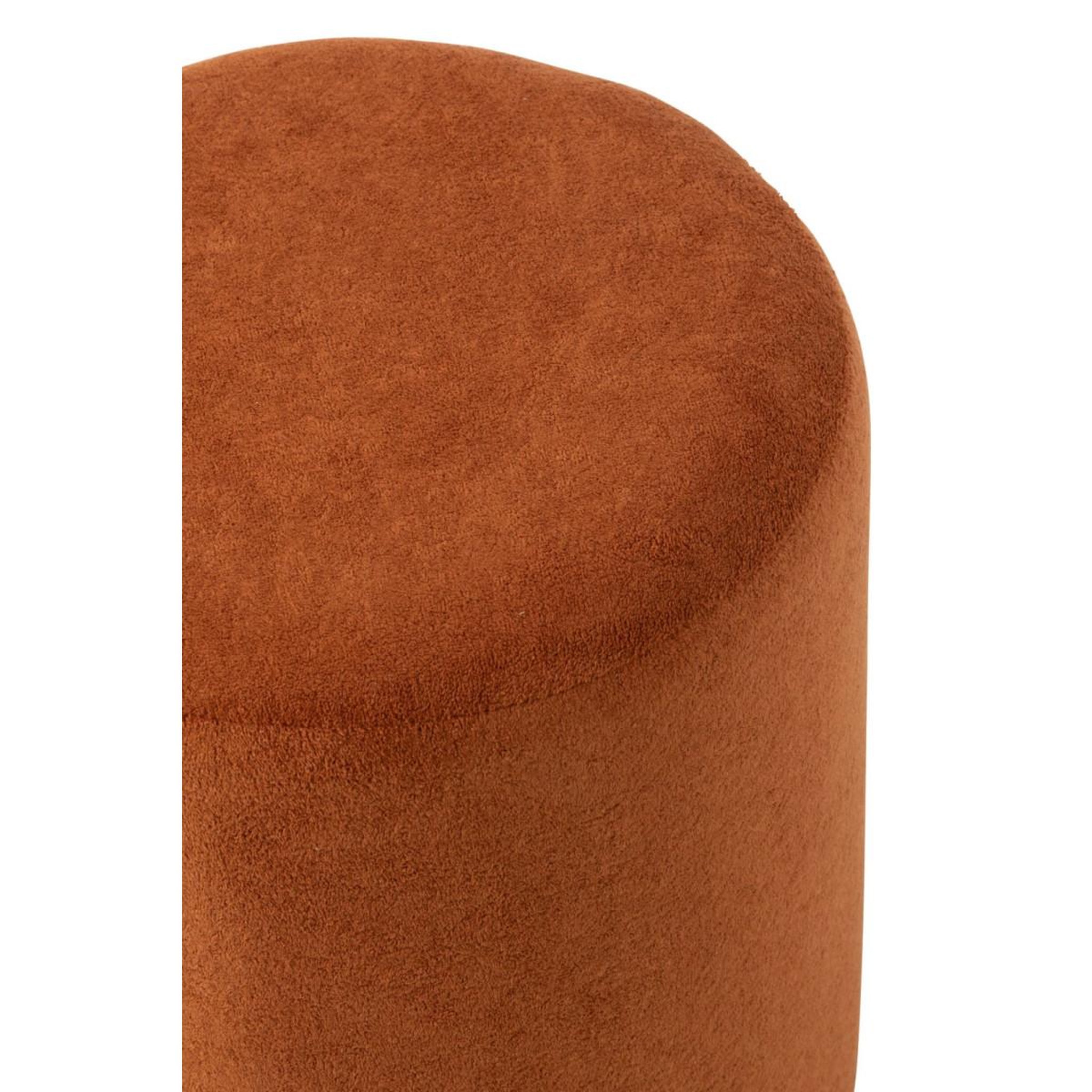 Voir la diapositive 3 : J-LINE Pouf cylindrique  moon  41cm orange