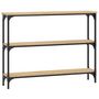 Voir la diapositive 6 : VIDAXL Table console chêne sonoma 100x22,5x75 cm bois d ingénierie