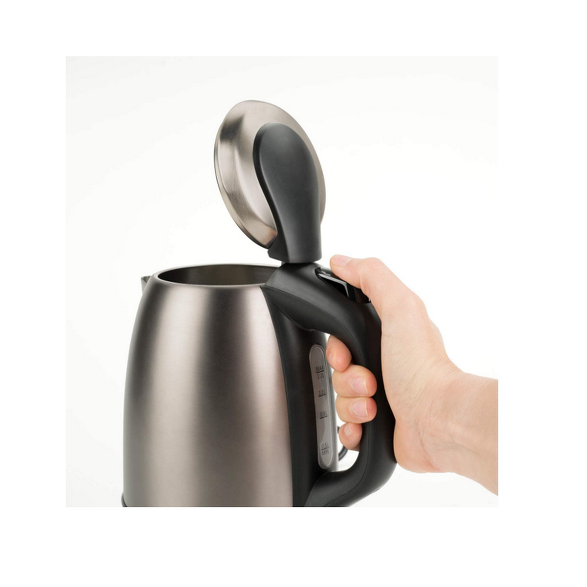 Voir la diapositive 2 : BLACK ET DECKER Bouilloire sans fil 1.2l 2200w acier inoxydable - BXKE2202E