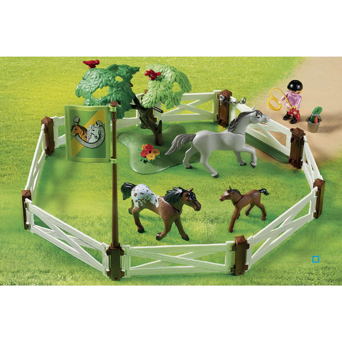 PLAYMOBIL 6931 - Country - Enclos avec chevaux 