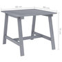 Voir la diapositive 6 : VIDAXL Table a dîner de jardin Gris 88x88x74 cm Bois d'acacia massif