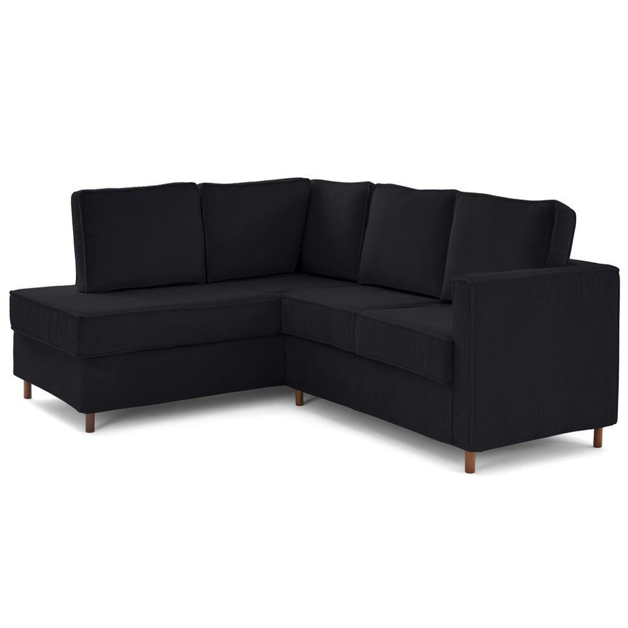 Voir la diapositive 4 : LISA DESIGN Jake - canapé déhoussable d'angle gauche 5 places en velours côtelé