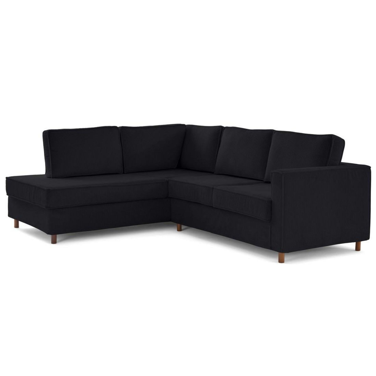 LISA DESIGN Jake - canapé déhoussable d'angle gauche 5 places en velours côtelé