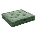 Paris Prix Coussin de Sol Uni  Panama  50x50cm Vert Argile