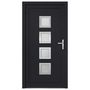 Voir la diapositive 3 : VIDAXL Porte d'entree anthracite 108x200 cm PVC