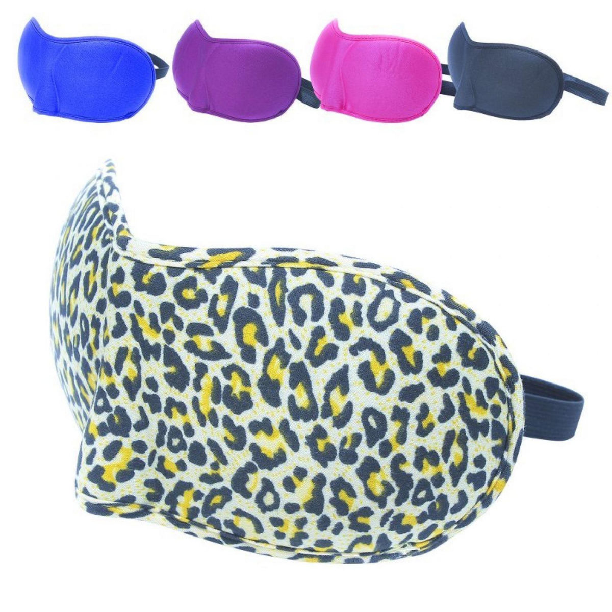 VIVEZEN Masque de nuit, sommeil, voyage avec serre tête élastique, cache yeux pour dormir - 5 coloris