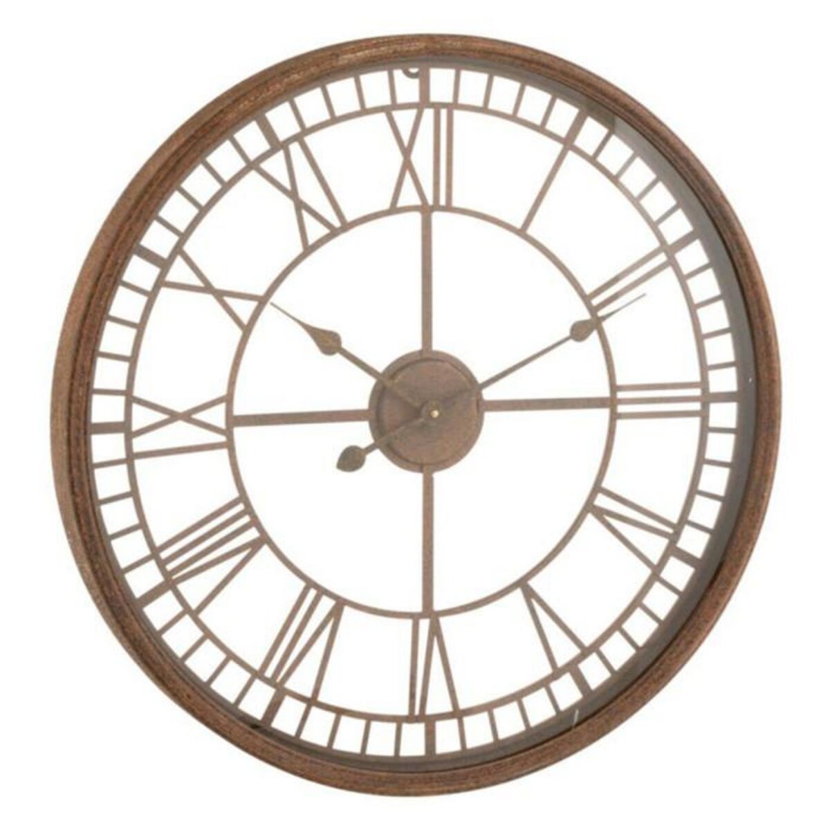 Paris Prix Horloge Murale Design  Métal & Verre  67cm Rouille