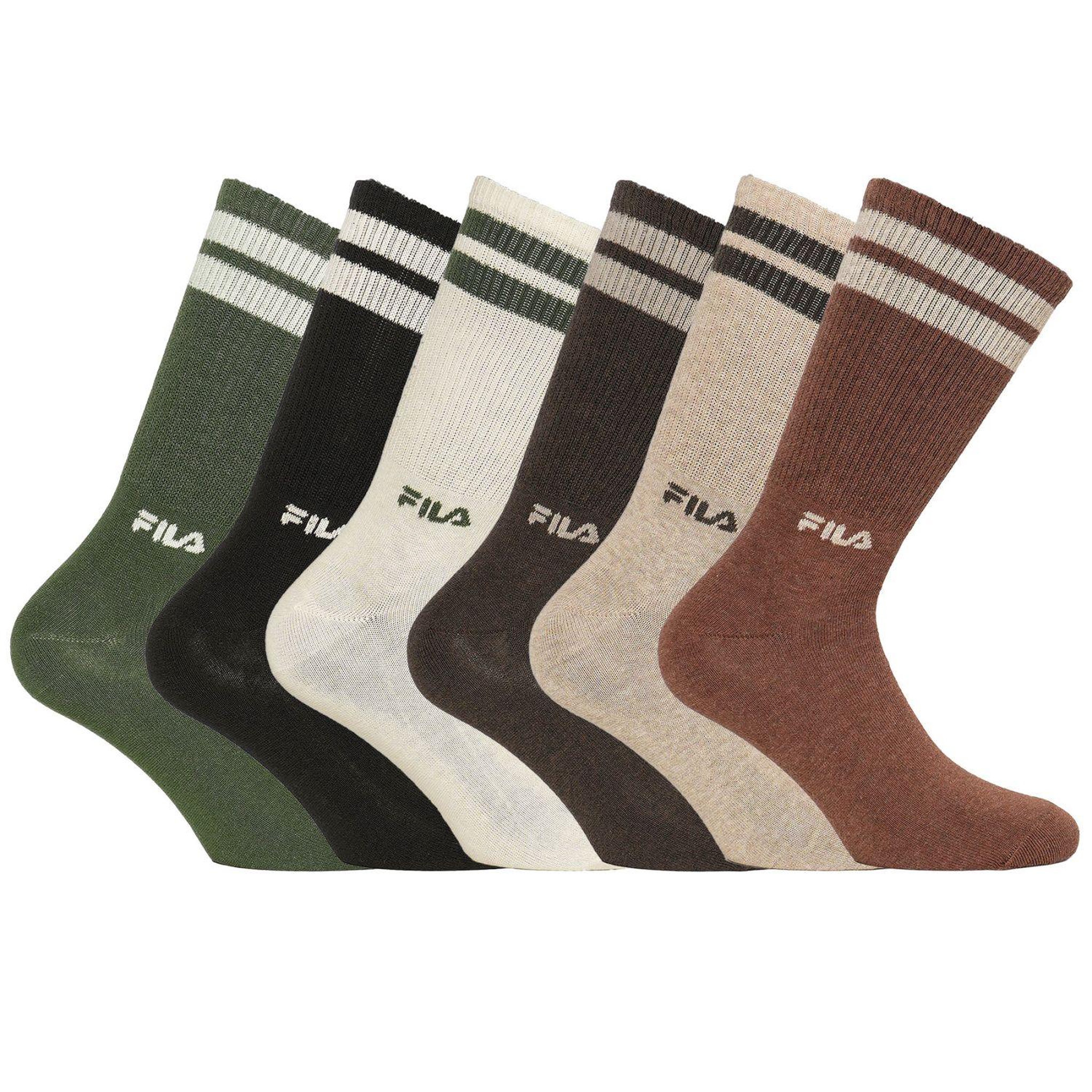 Voir la diapositive 1 : FILA Lot de 6 Paires de tennis homme Lifestyle FU5371