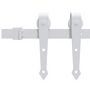 Voir la diapositive 3 : VIDAXL Kit de quincaillerie de porte coulissante 183 cm Acier Blanc