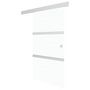 Voir la diapositive 2 : VIDAXL Porte coulissante Verre ESG et aluminium 102,5x205 cm Argente
