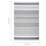 Voir la diapositive 6 : VIDAXL Tapis Gris et blanc 160x230 cm Coton