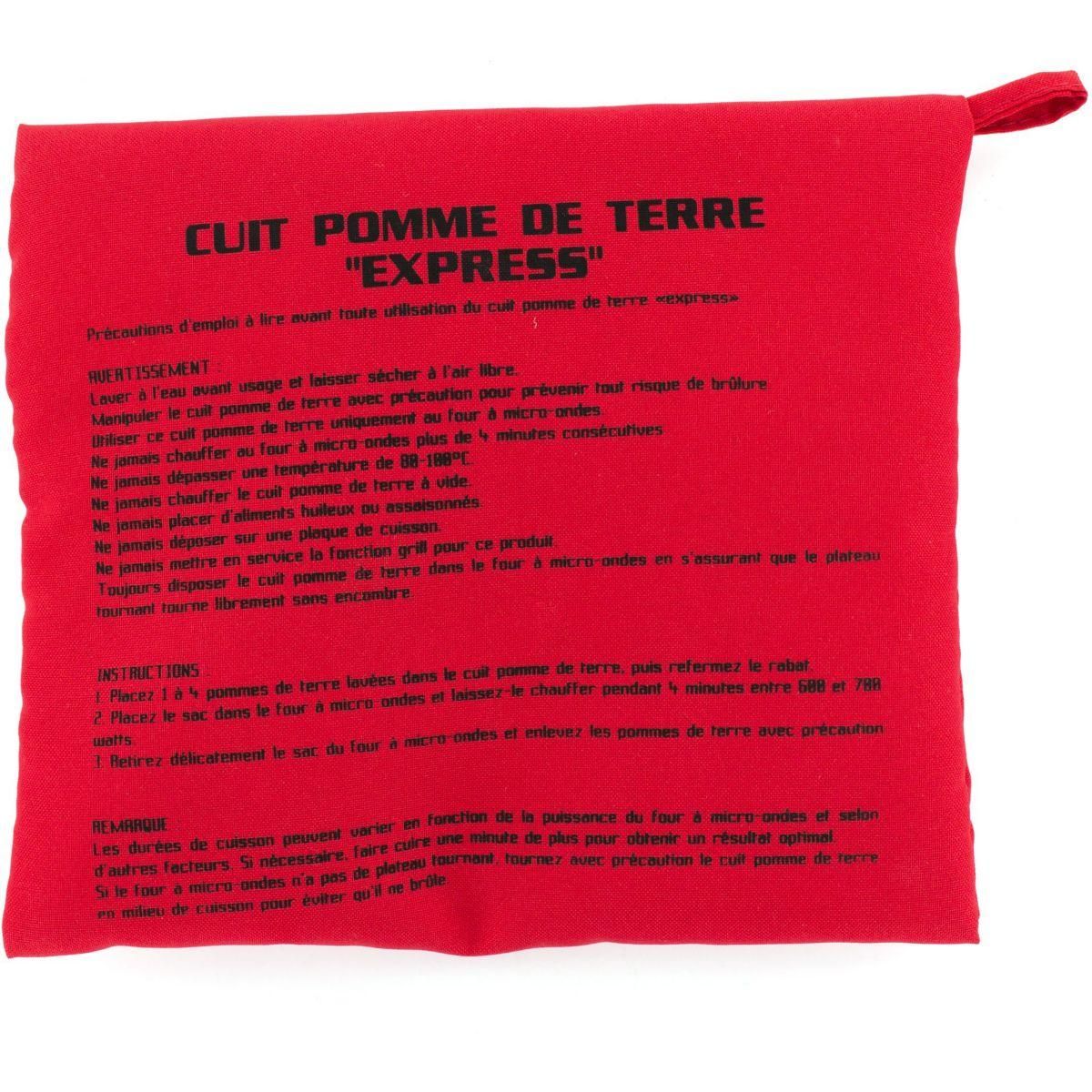 Cuisy Sac de cuisson pommes de terre micro-ondes