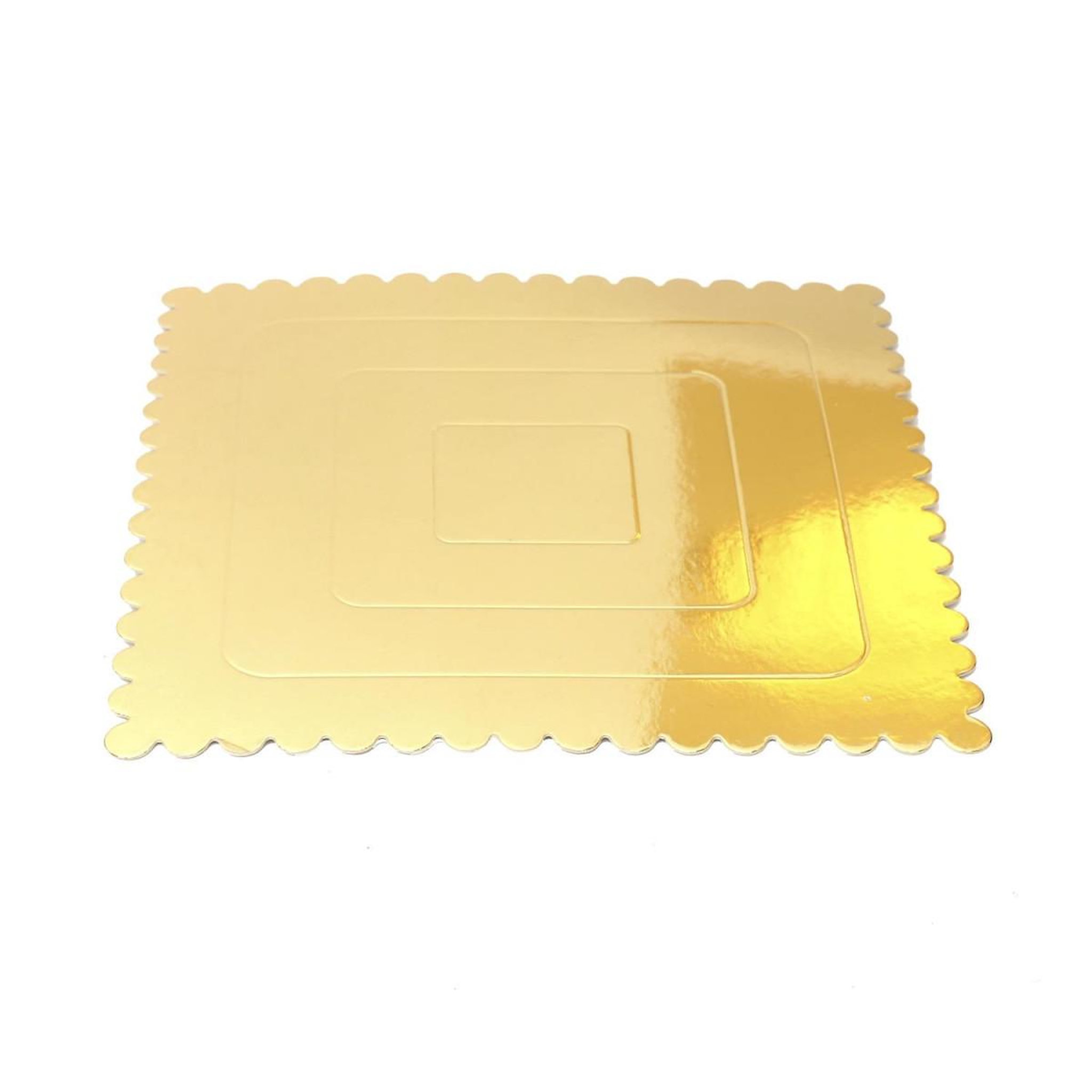 Voir la diapositive 2 : Lily Cook Lot de 5 Supports à Gâteaux  Ronds  25cm Or