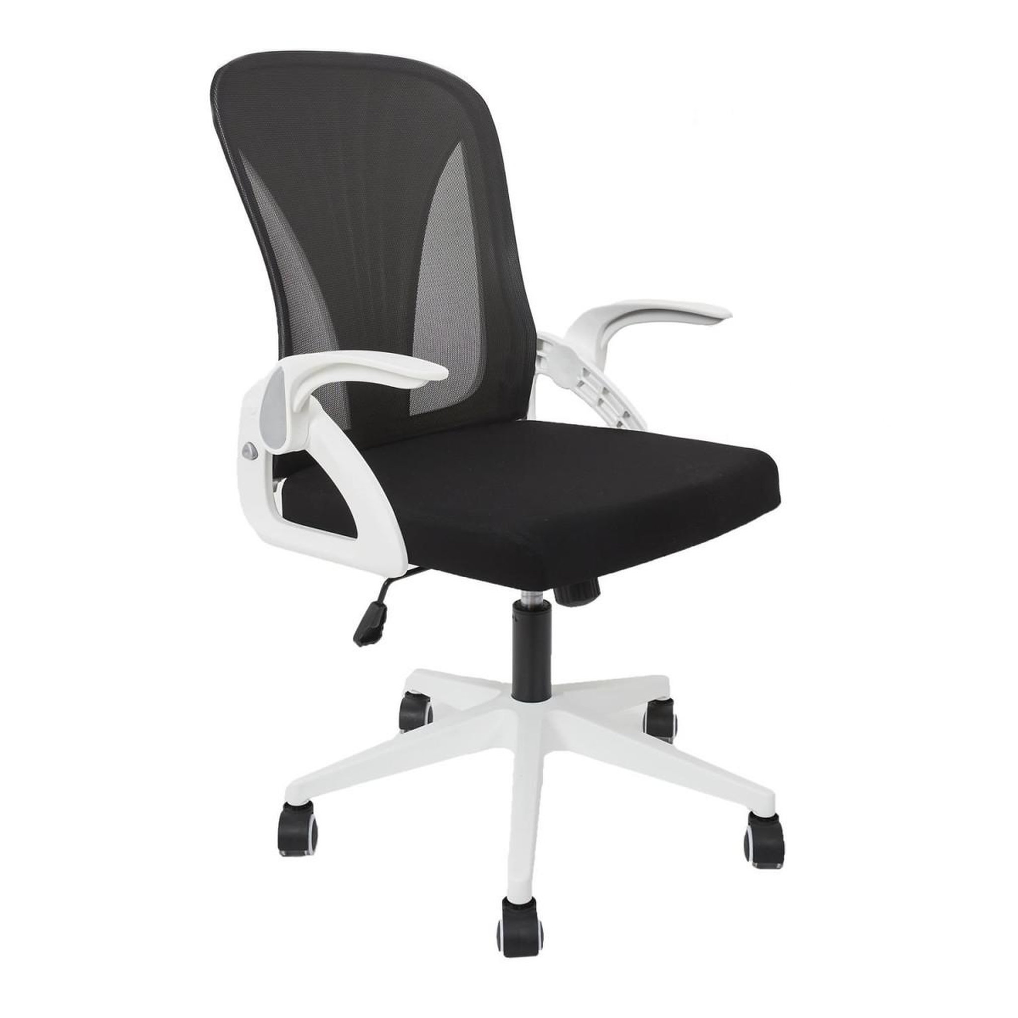 The Home Deco Factory Fauteuil de bureau  rabattable  92-100 blanc & noir