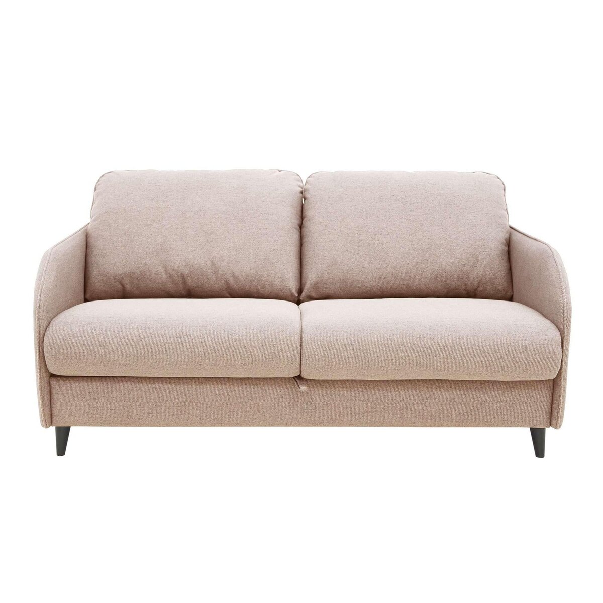 BEST MOBILIER Cosmos - canapé 3 places convertible express couchage quotidien 140 cm matelas 11 cm en tissu