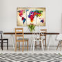 Voir la diapositive 2 : Paris Prix Tableau Imprimé  Rainbow Continents