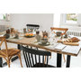 Voir la diapositive 2 : ATMOSPHERA Table à manger en bois pour 8 personnes SKIDAL - Marron et noir