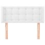 Voir la diapositive 3 : VIDAXL Tete de lit avec oreilles Blanc 93x16x78/88 cm Similicuir