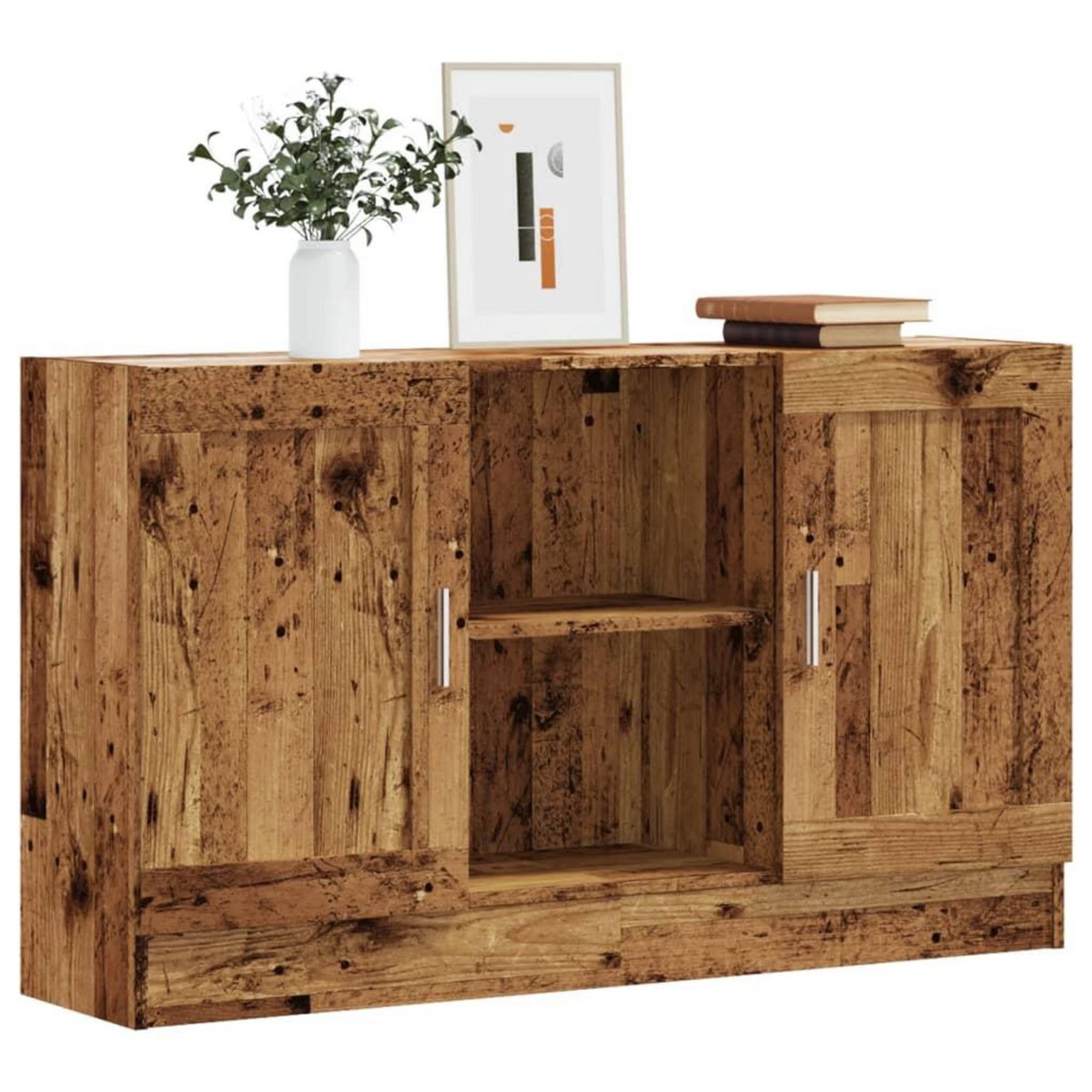 VIDAXL Buffet vieux bois 120x30,5x70 cm bois d'ingenierie