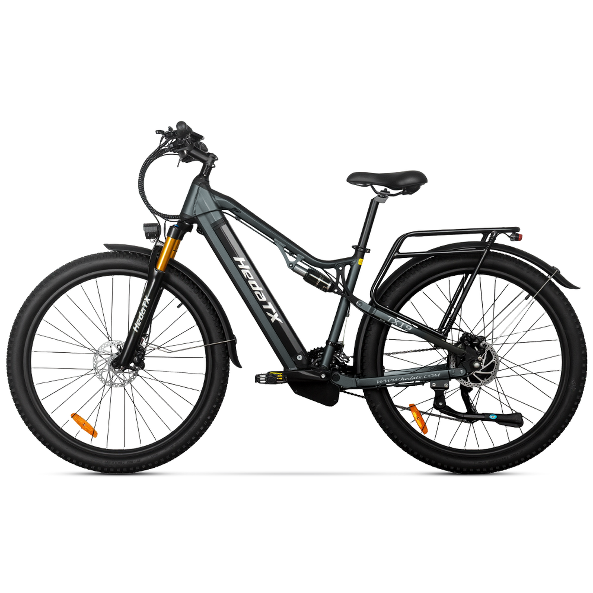 HEDATX Vélo électrique HedaTX T19. Coloris disponibles : Gris, Rouge, Bleu