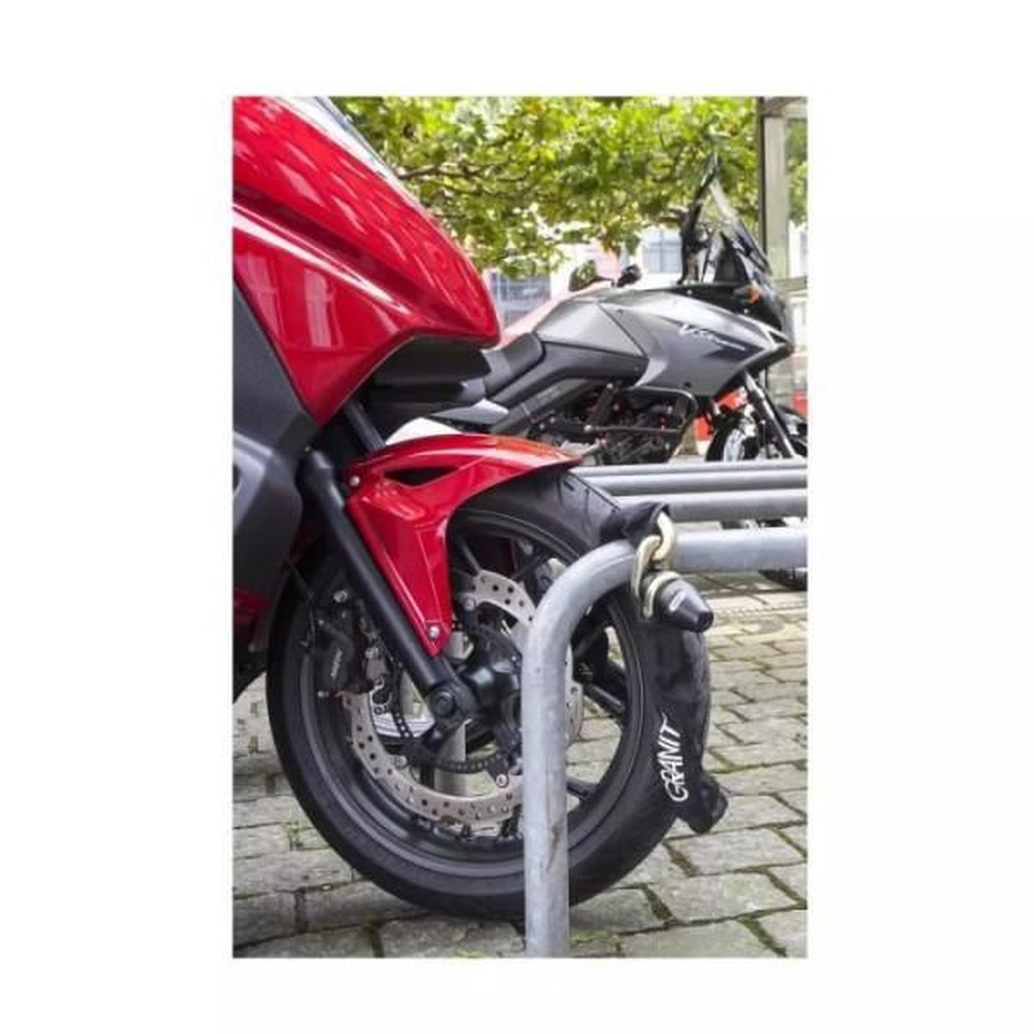 Voir la diapositive 3 : ABUS Antivol de chaîne monobloc - ABUS - 1480/120 - Maillons 14 mm - Gainage tissu - Cylindre XPlus