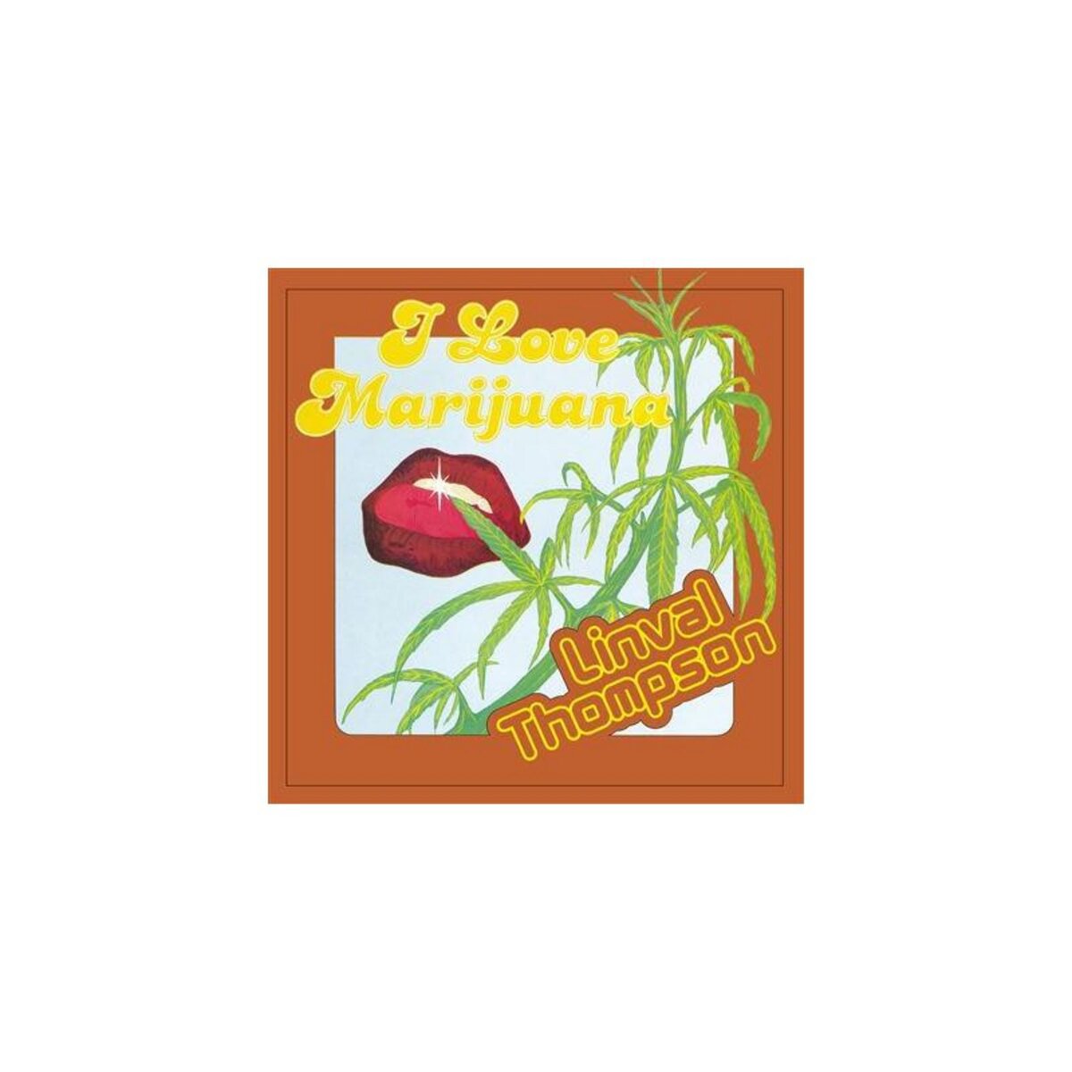 I Love Marijuana Vinyle Jaune Translucide