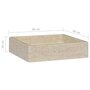 Voir la diapositive 6 : VIDAXL Lavabo Creme 40x40x10 cm Marbre