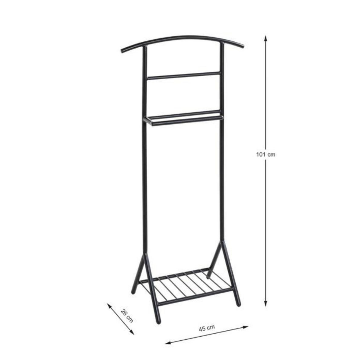 Paris Prix Valet de Chambre Design  Olompo  101cm Noir