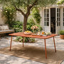 Voir la diapositive 2 : CONCEPT USINE Table de jardin 6 places 160cm terracotta BERGAME