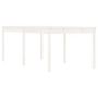 Voir la diapositive 2 : VIDAXL Table de jardin blanc 203,5x100x76 cm bois massif de pin