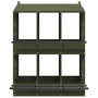 Voir la diapositive 5 : VIDAXL Nichoir a poules avec 6 compartiments vert olive metal