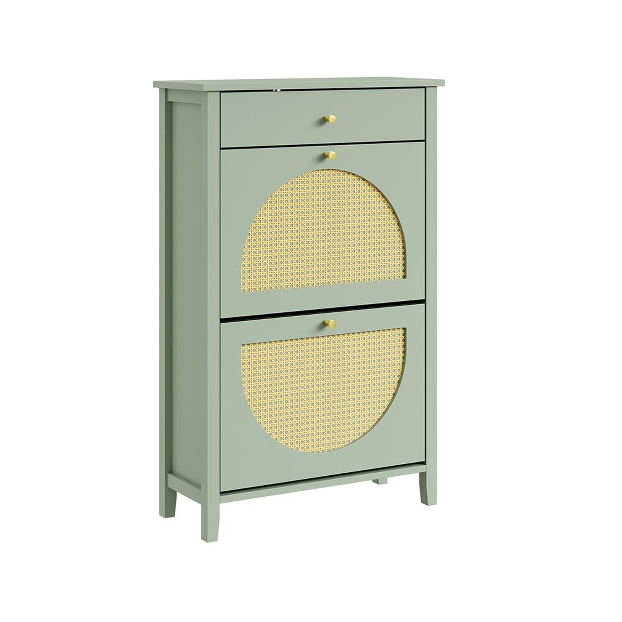 SOBUY Armoire à chaussures Vert 62x25x97cm FSR223-GR