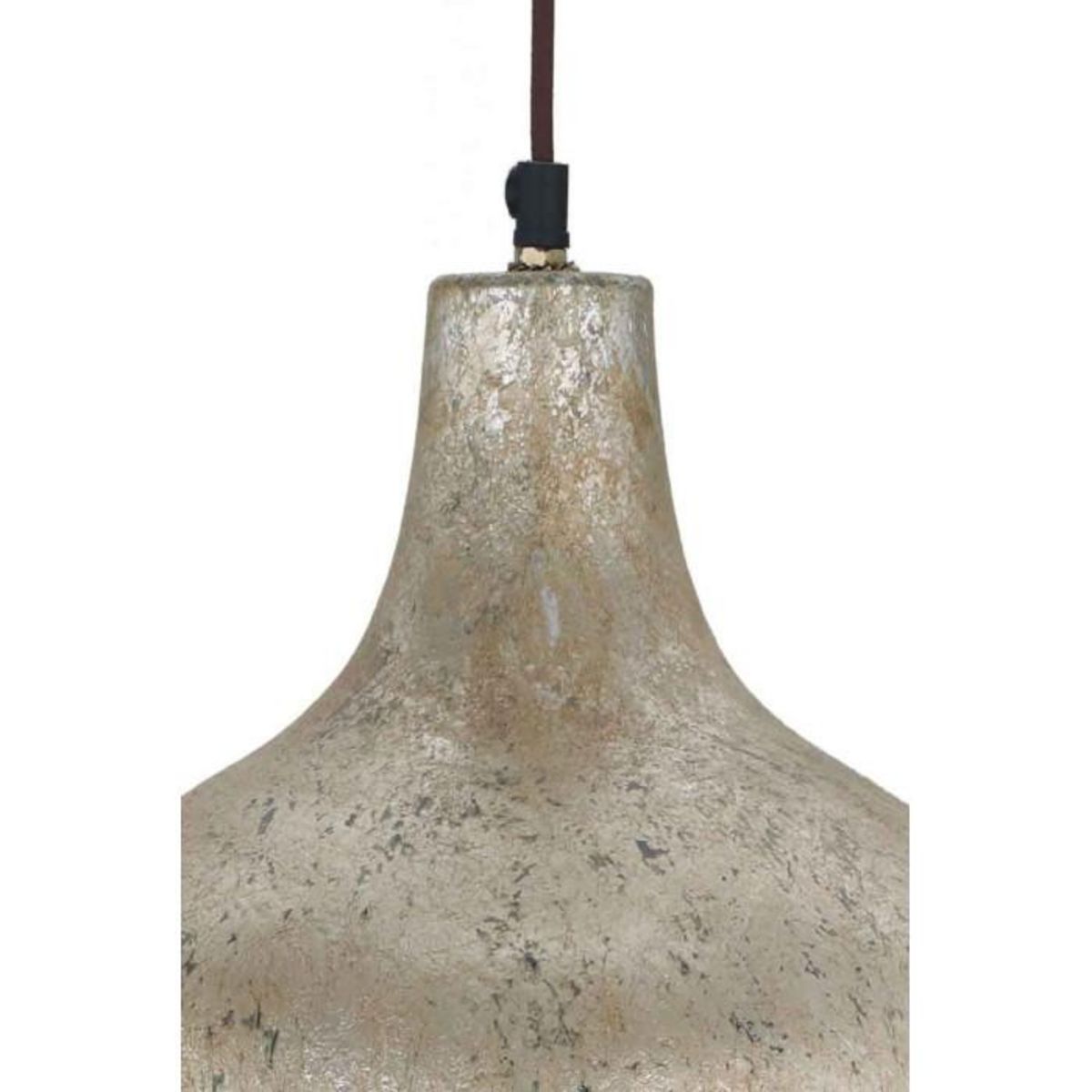 Paris Prix Lampe Suspension Design  Mican  38cm Bronze
