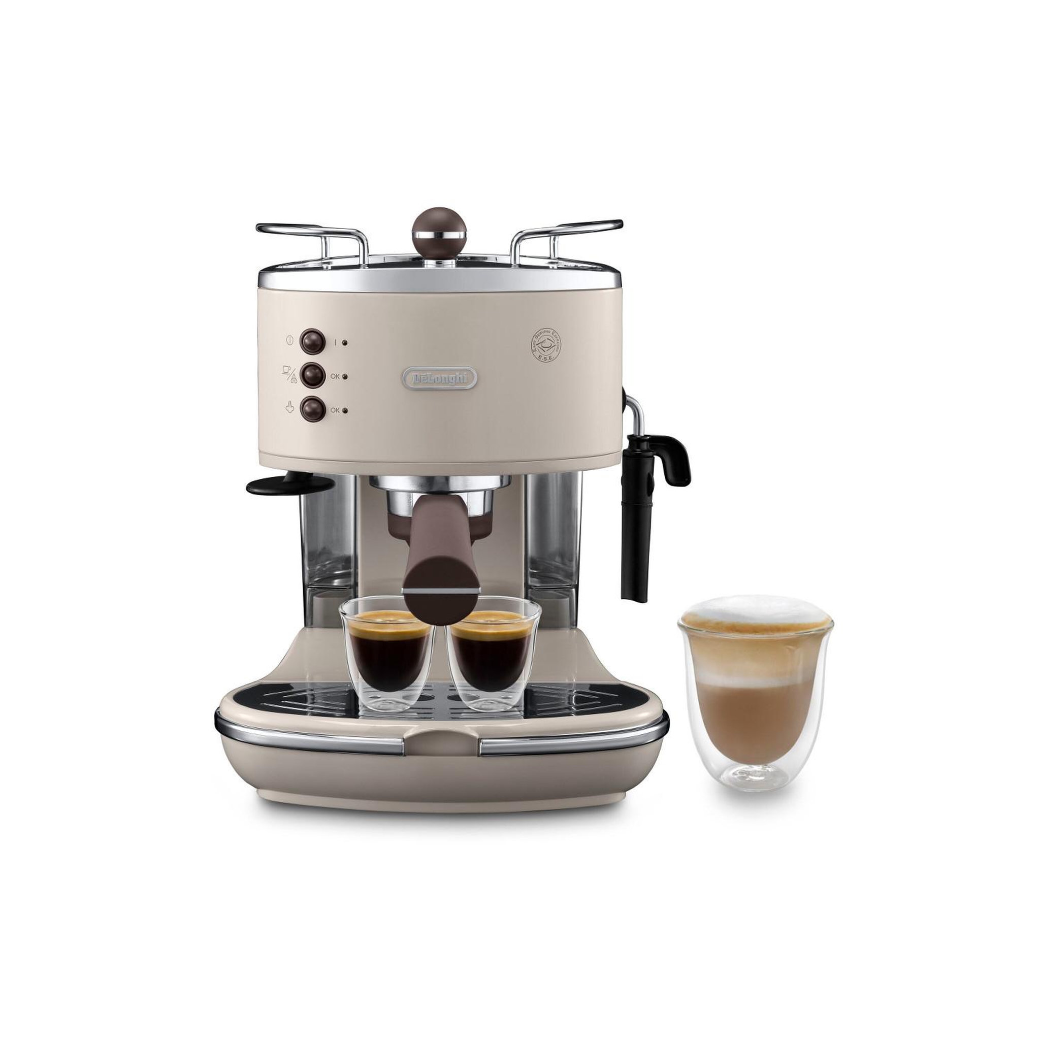 Voir la diapositive 2 : DELONGHI Machine à café de longhi ecov 311.bg dosettes moulues beige vintage