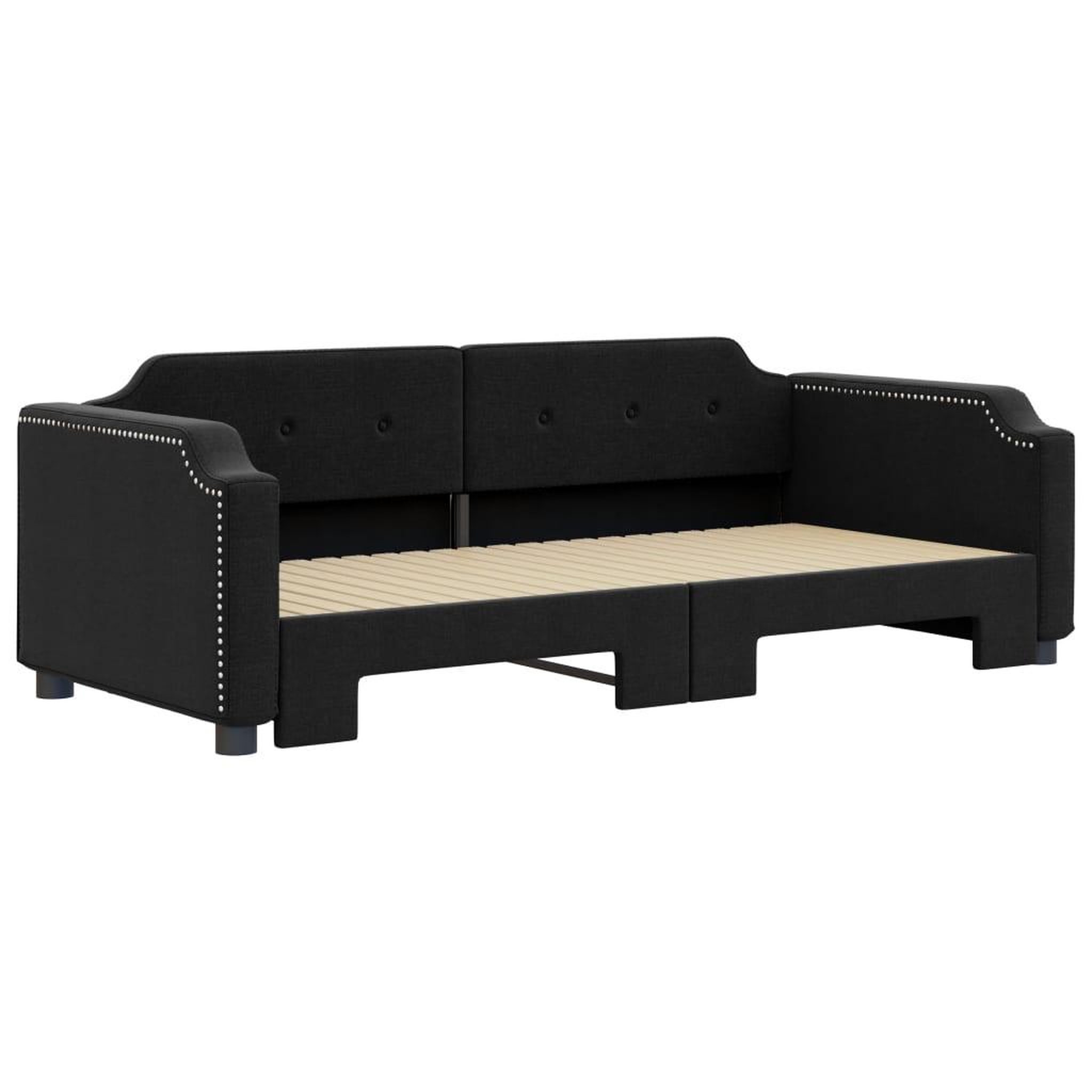 Voir la diapositive 3 : VIDAXL Lit de jour avec gigogne sans matelas 80x200 cm