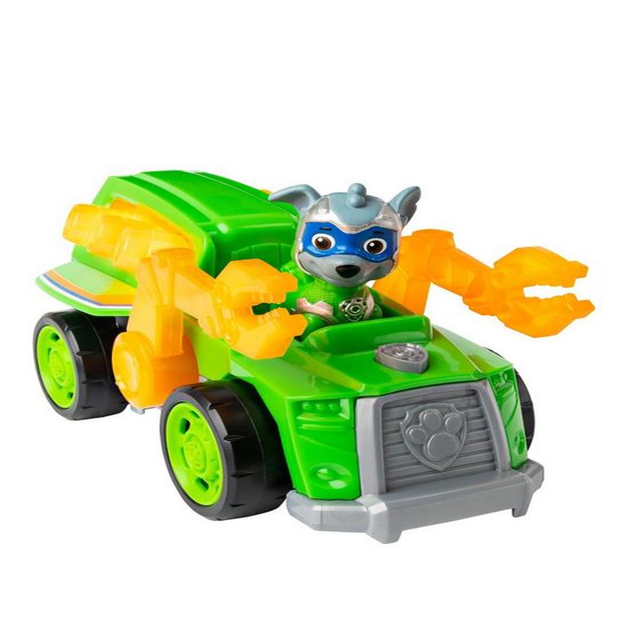 Voir la diapositive 1 : SPIN MASTER VEHICULE + FIGURINE ROCKY MIGHTY PUPS Paw Patrol (solid)