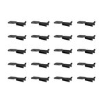 CIME Lot de 20 taquets pour crémaillère, acier noir