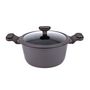 Voir la diapositive 3 : Fortus Faitout 24cm gris en fonte d'aluminium avec couvercle