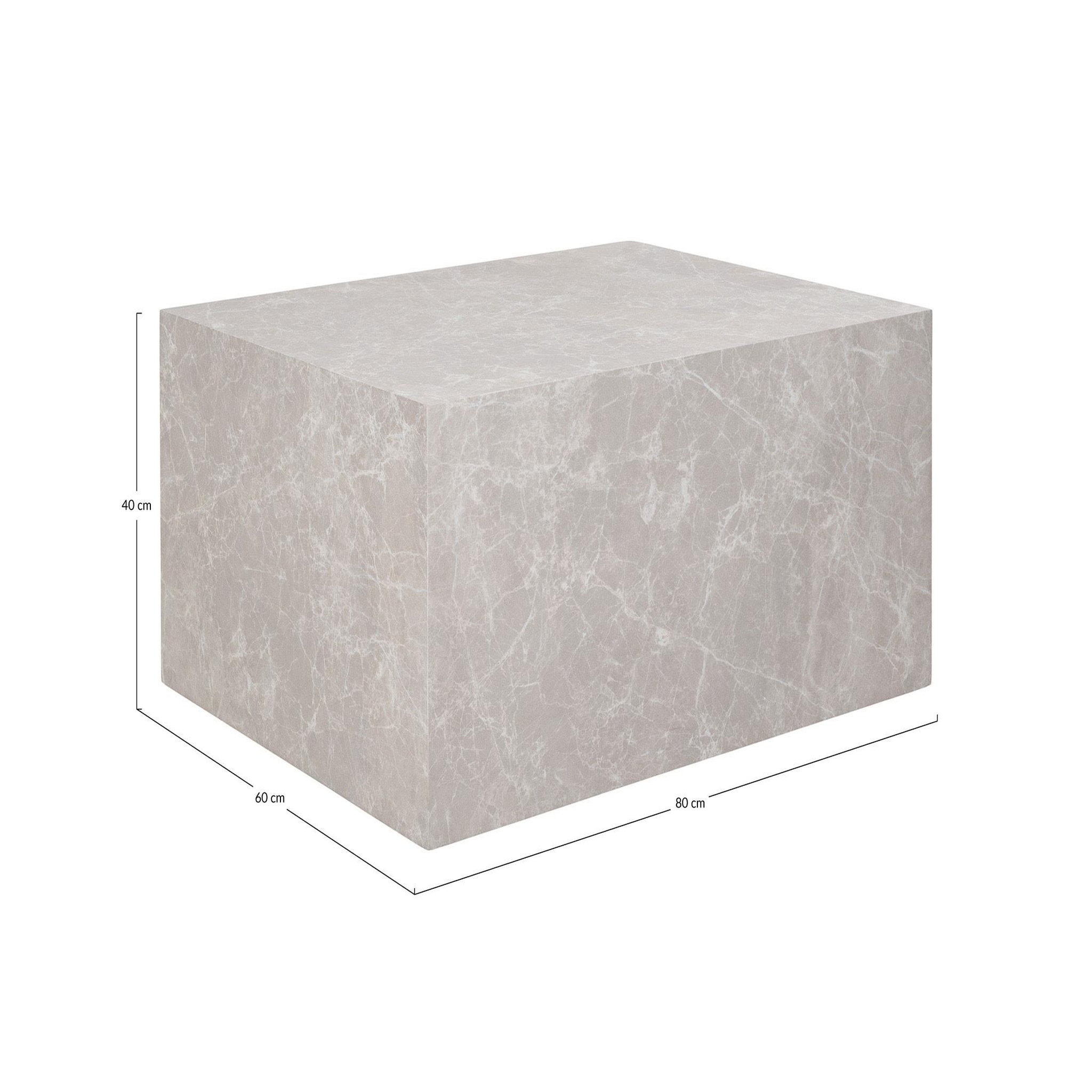 Voir la diapositive 5 : LISA DESIGN Pula - table basse - effet marbre - 80 cm