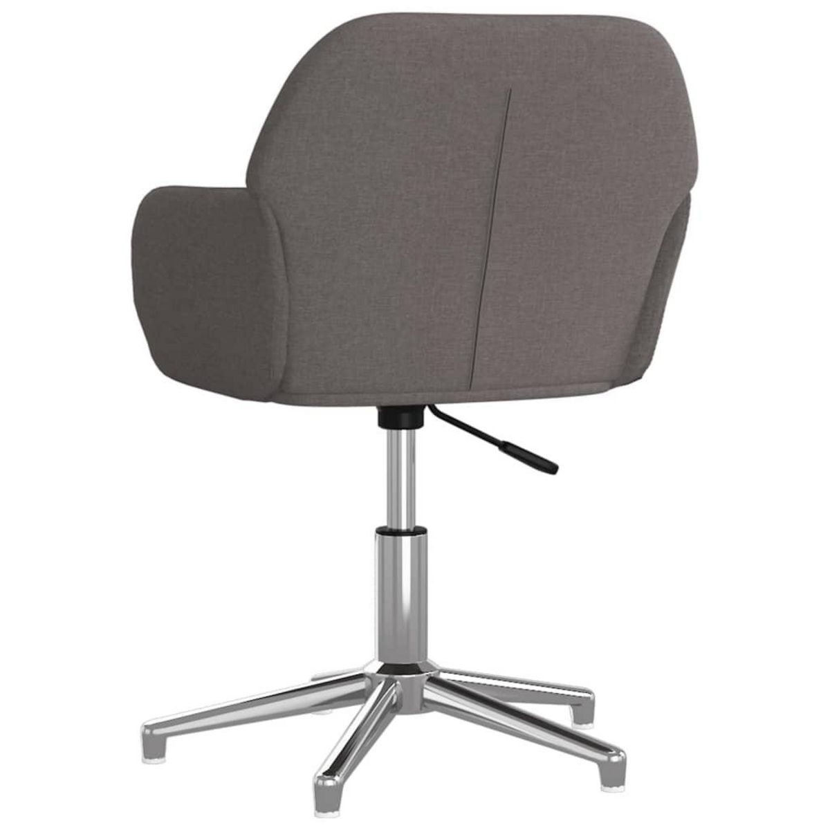 VIDAXL Chaise pivotante de bureau Gris fonce Tissu