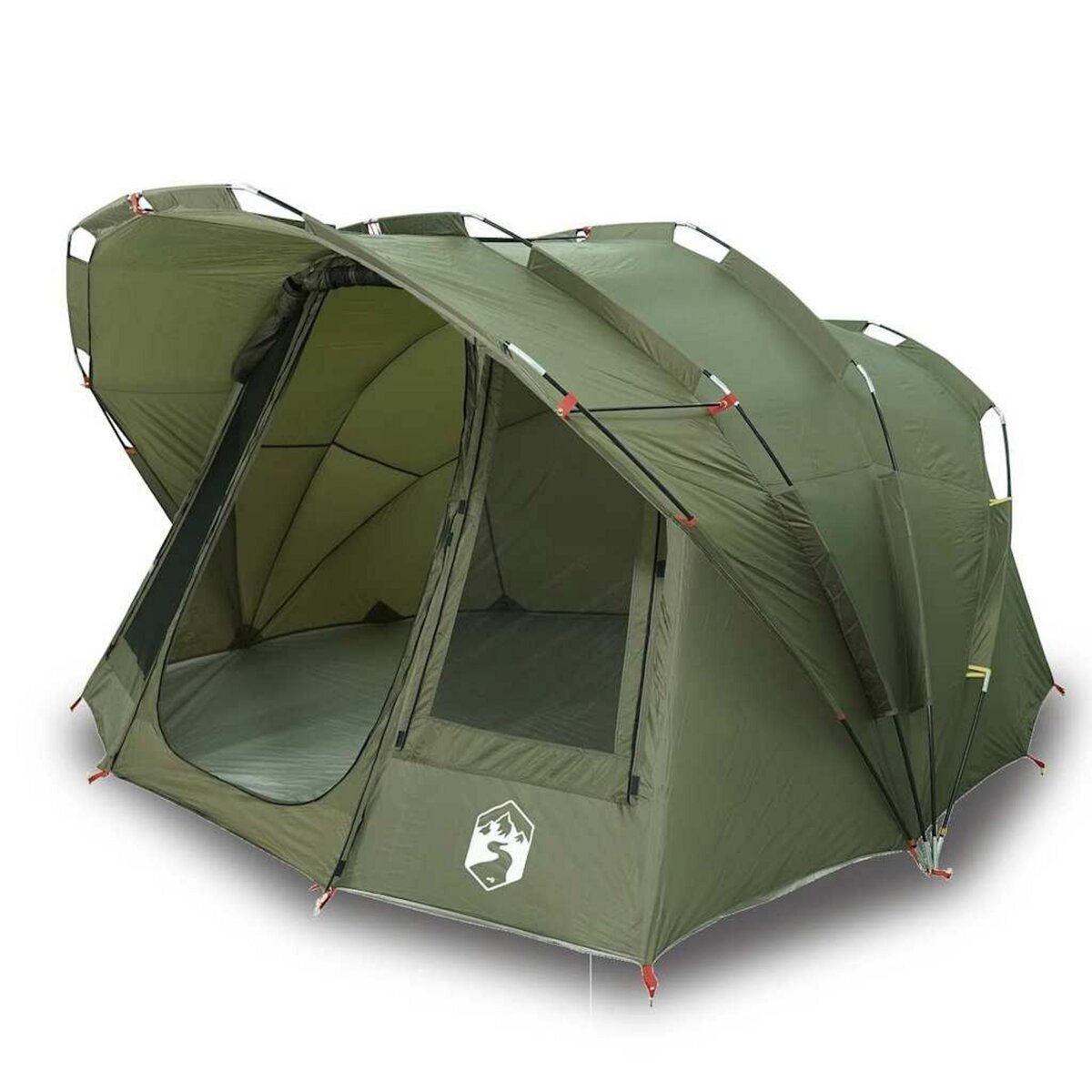 VIDAXL Tente de peche 5 personnes vert olive impermeable