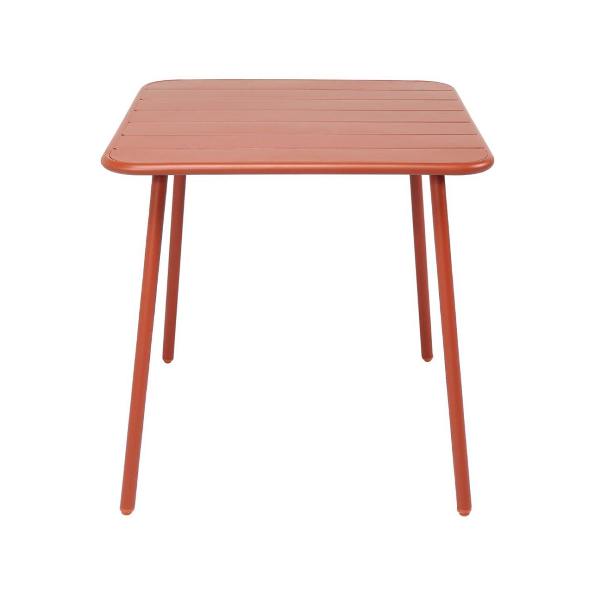 CONCEPT USINE Table salon de jardin repas 4 places 70x70cm terracotta BERGAME