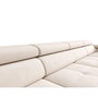Voir la diapositive 6 : BEST MOBILIER Ayden - canapé panoramique en u 7 places convertible avec coffre et têtières réglables en tissu