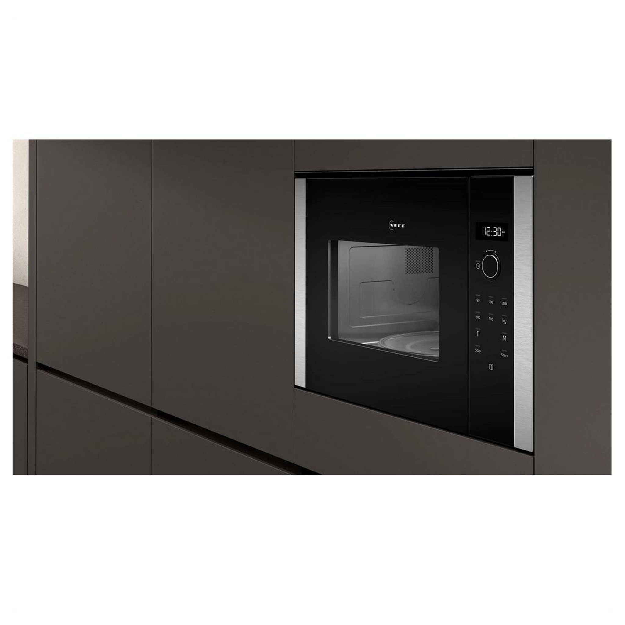 Voir la diapositive 2 : Neff Micro-ondes encastrable 25l 1450w noir - hlawd53n1f