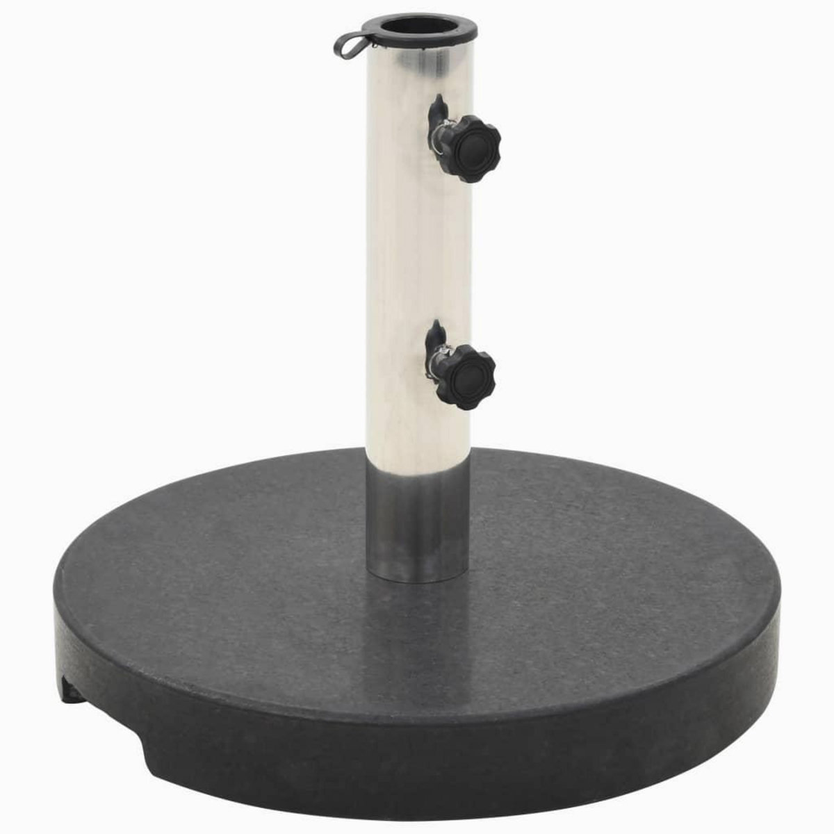 VIDAXL Socle de parasol Granite 20 kg Rond Noir