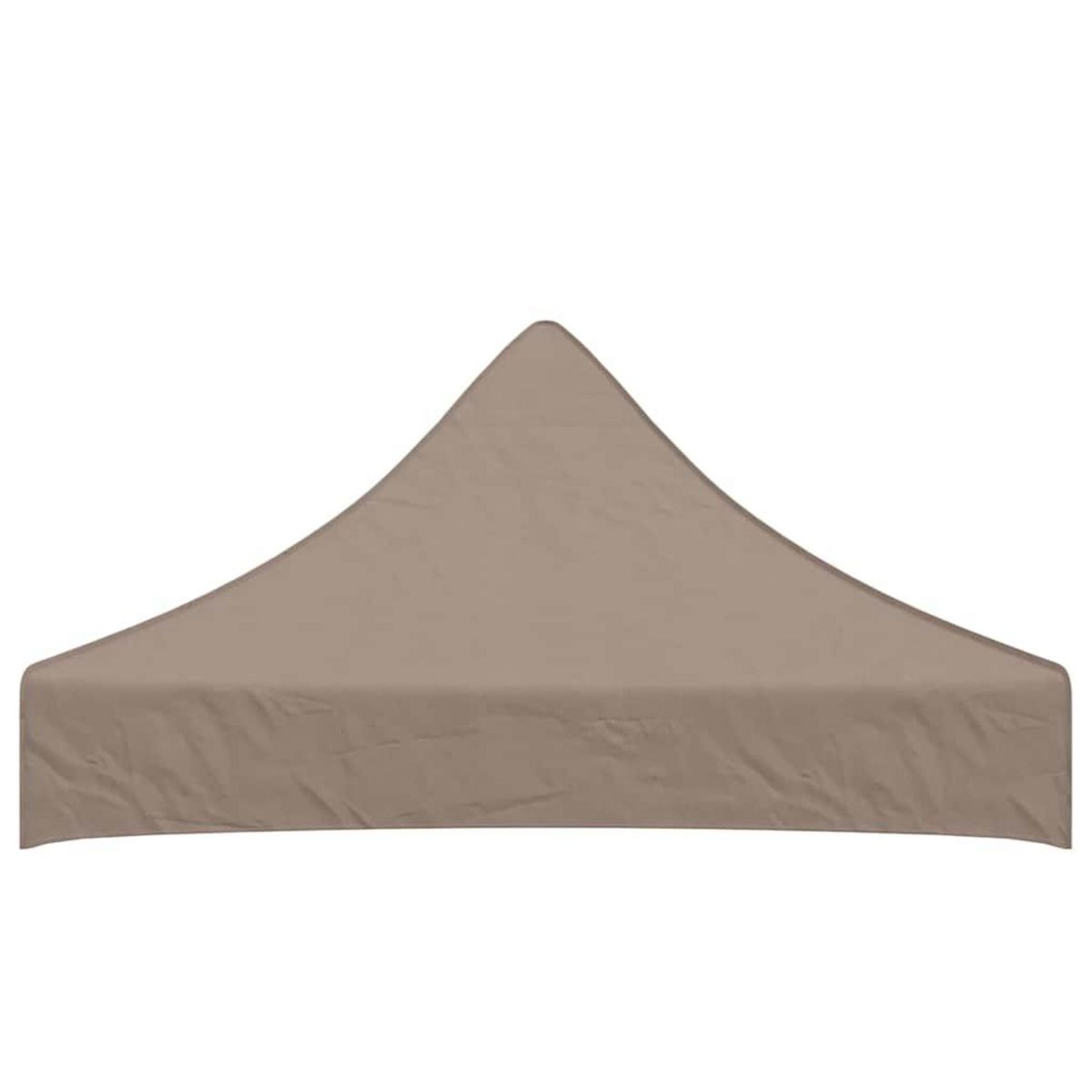 VIDAXL Toit de tente de reception 2x2 m Taupe 270 g/m^2