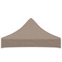 Voir la diapositive 4 : VIDAXL Toit de tente de reception 2x2 m Taupe 270 g/m^2