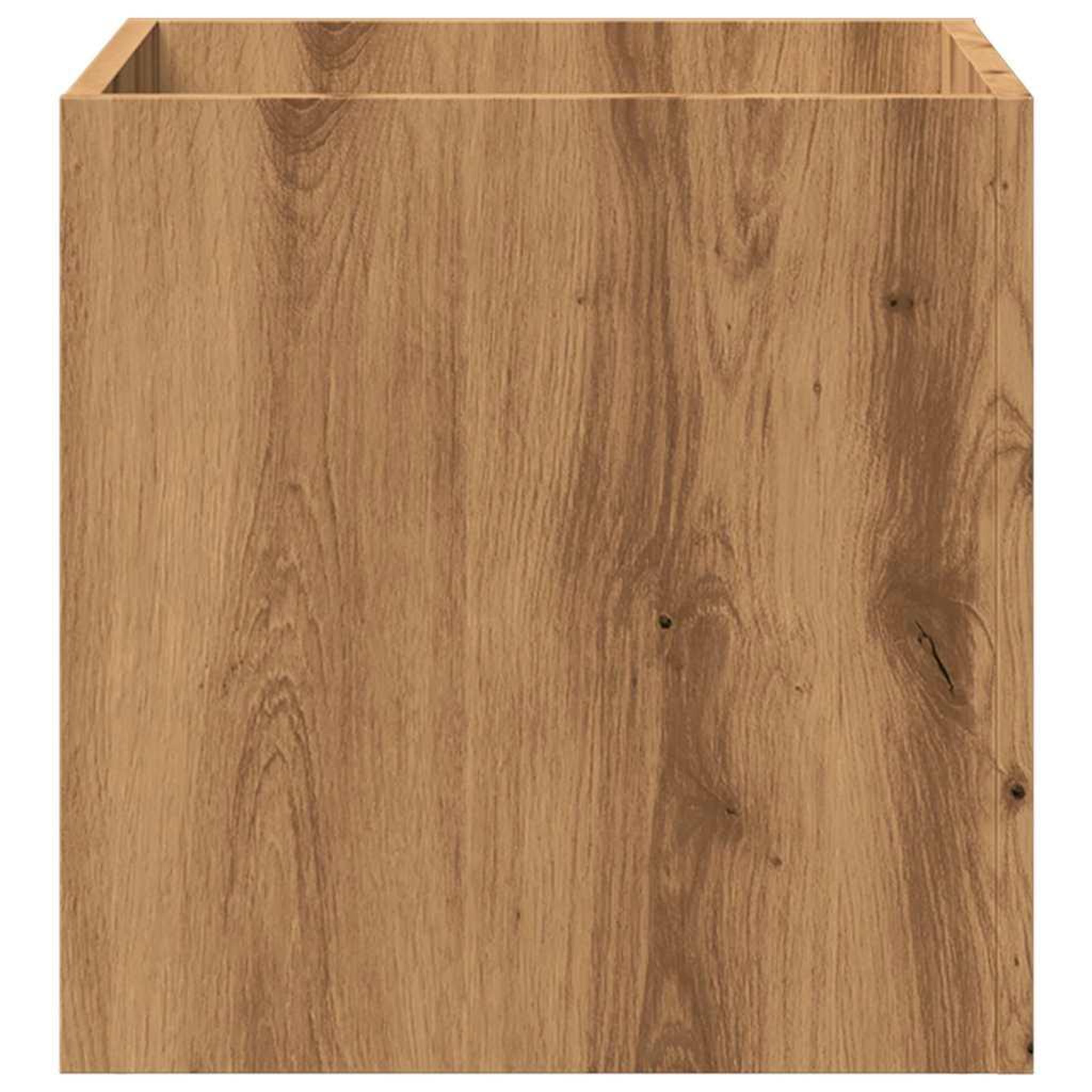 Voir la diapositive 4 : VIDAXL Jardiniere chene artisanal 40x40x40 cm bois d'ingenierie