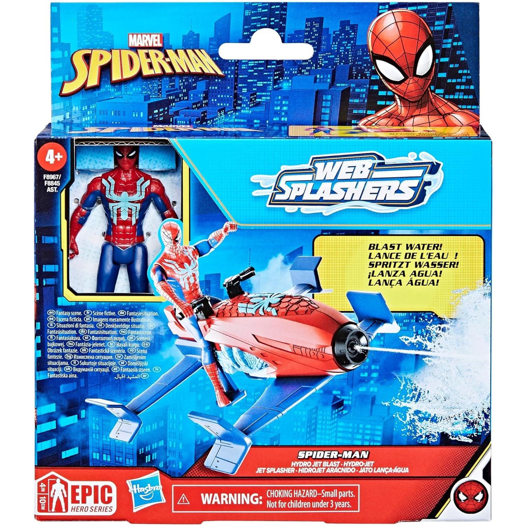 Voir la diapositive 2 : HASBRO Marvel Spider-man - Epic Hero Series Web Splashers - Coffret Hydro-Jet