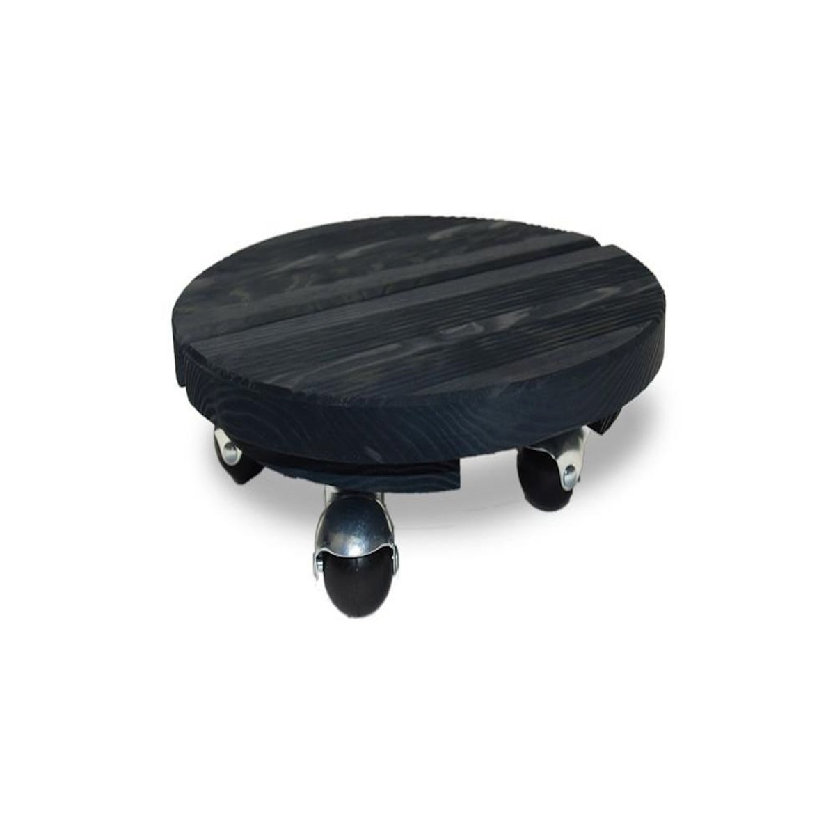 CENTRALE BRICO Roule plante BOIS rond anthracite - 30 cm - Bois